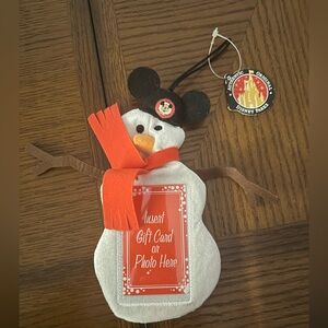 Disney Parks Authentic Snowman ornament new with tag